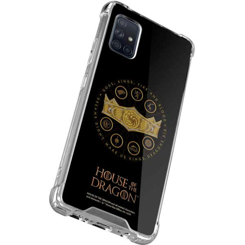 HBO House of the Dragon Crown and Sigils Galaxy A71 5G Clear Case