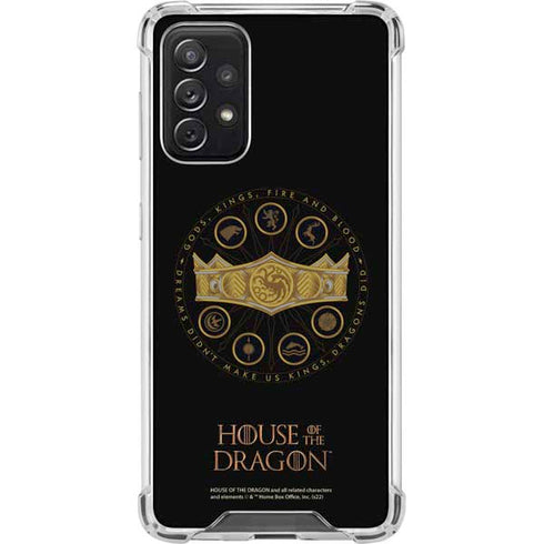 HBO House of the Dragon Crown and Sigils Galaxy A72 5G Clear Case