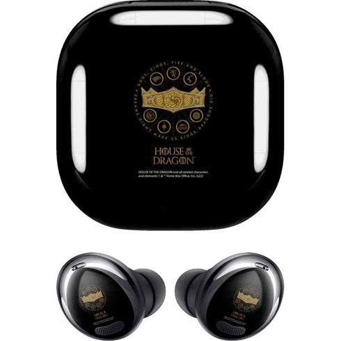 HBO House of the Dragon Crown and Sigils Galaxy Buds Pro Skin