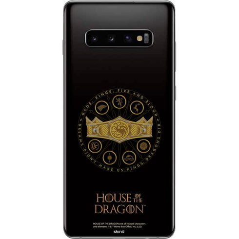 HBO House of the Dragon Crown and Sigils Galaxy S10 Plus Skin