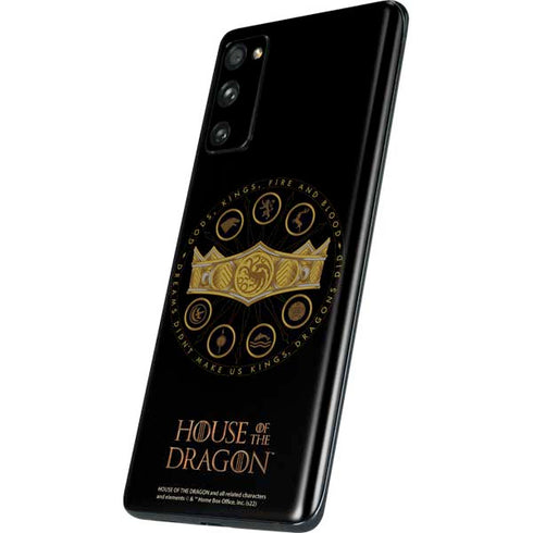 HBO House of the Dragon Crown and Sigils Galaxy S20 Fan Edition Skin