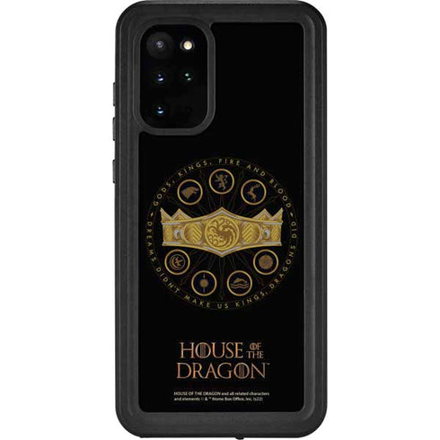 HBO House of the Dragon Crown and Sigils Galaxy S20 Plus Waterproof Case