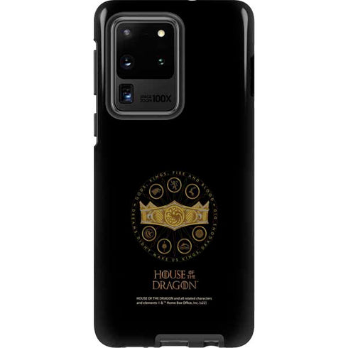 HBO House of the Dragon Crown and Sigils Galaxy S20 Ultra 5G Pro Case