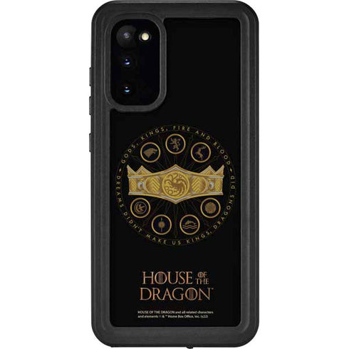 HBO House of the Dragon Crown and Sigils Galaxy S20 Waterproof Case