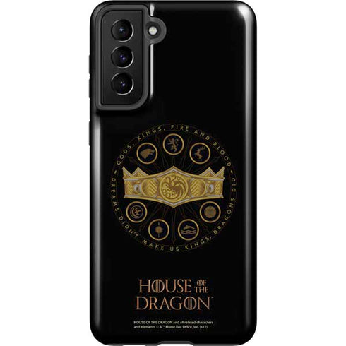 HBO House of the Dragon Crown and Sigils Galaxy S21 Plus 5G Pro Case