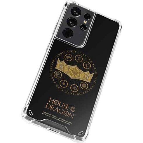HBO House of the Dragon Crown and Sigils Galaxy S21 Ultra 5G Clear Case