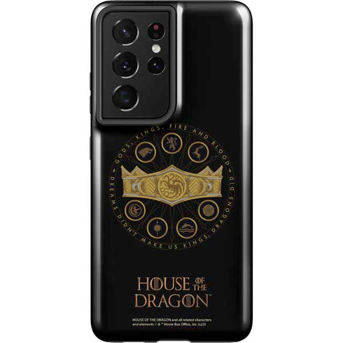 HBO House of the Dragon Crown and Sigils Galaxy S21 Ultra 5G Pro Case