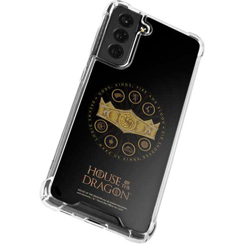 HBO House of the Dragon Crown and Sigils Galaxy S22 Clear Case
