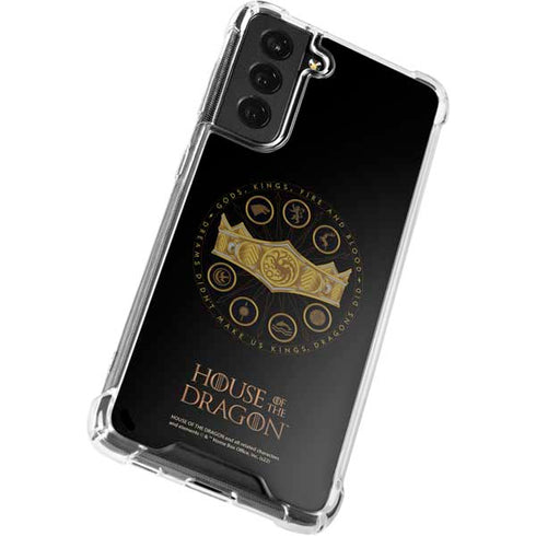 HBO House of the Dragon Crown and Sigils Galaxy S22 Plus Clear Case