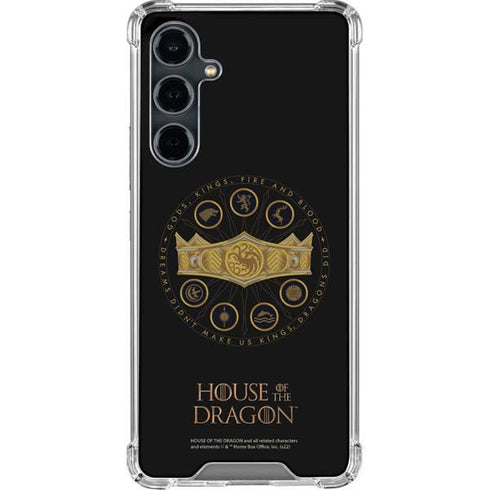 HBO House of the Dragon Crown and Sigils Galaxy S23 FE Clear Case