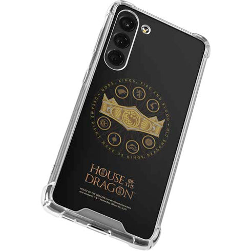 HBO House of the Dragon Crown and Sigils Galaxy S23 Plus Clear Case
