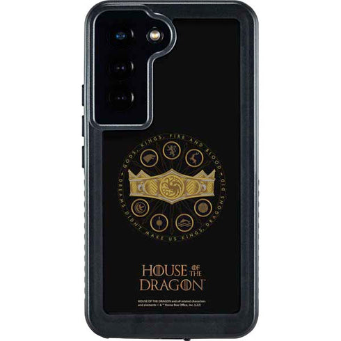 HBO House of the Dragon Crown and Sigils Galaxy S23 Waterproof Case