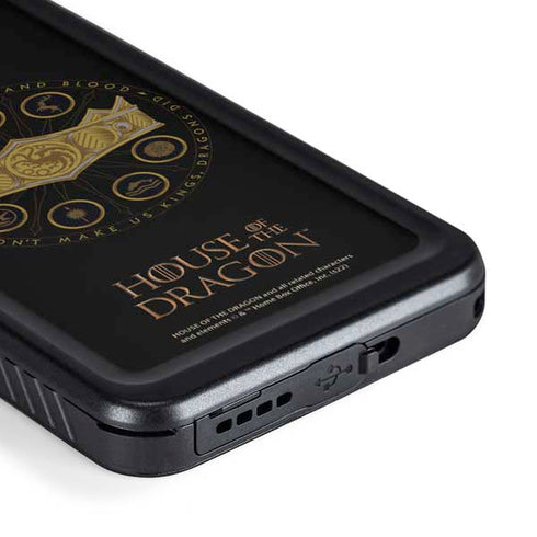 HBO House of the Dragon Crown and Sigils Galaxy S23 Waterproof Case