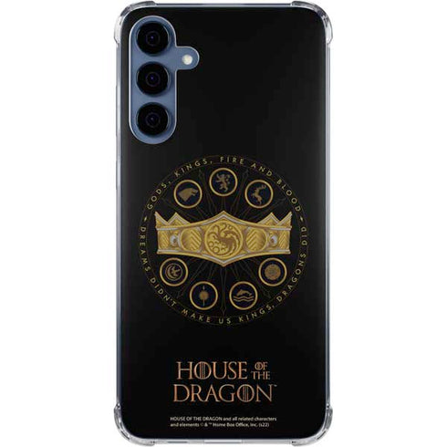 HBO House of the Dragon Crown and Sigils Galaxy S24 Clear Case