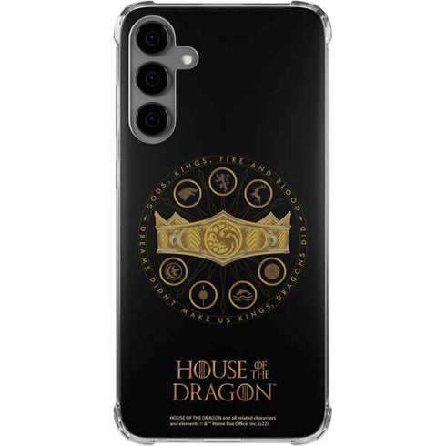 HBO House of the Dragon Crown and Sigils Galaxy S24 Plus Clear Case