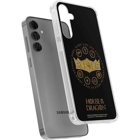 HBO House of the Dragon Crown and Sigils Galaxy S24 Plus Clear Case