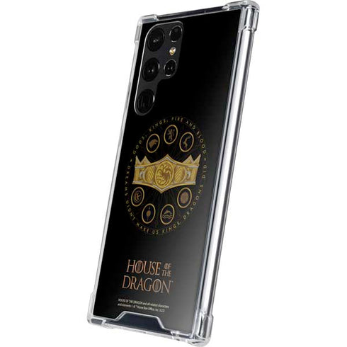 HBO House of the Dragon Crown and Sigils Galaxy S24 Ultra Clear Case