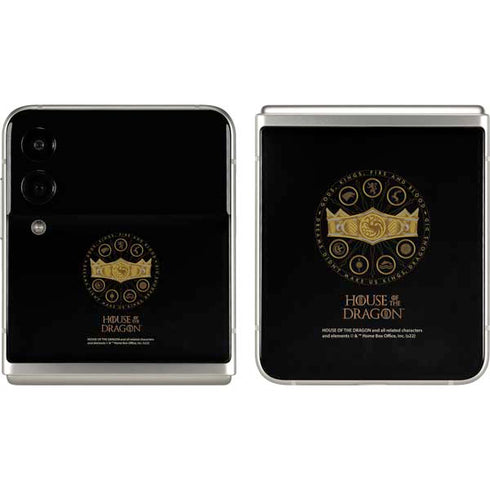 HBO House of the Dragon Crown and Sigils Galaxy Z Flip3 5G Skin