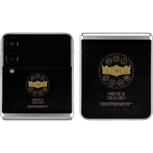 HBO House of the Dragon Crown and Sigils Galaxy Z Flip4 5G Skin
