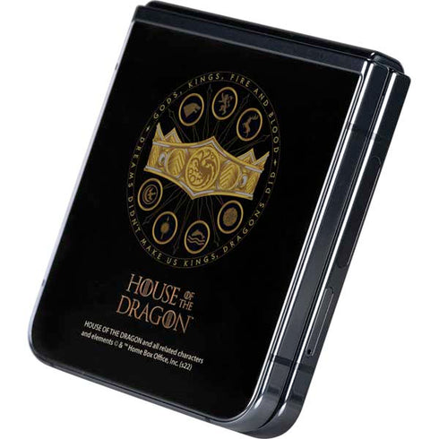 HBO House of the Dragon Crown and Sigils Galaxy Z Flip5 5G Skin