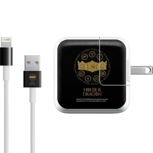 HBO House of the Dragon Crown and Sigils iPad Charger (10W USB) Skin