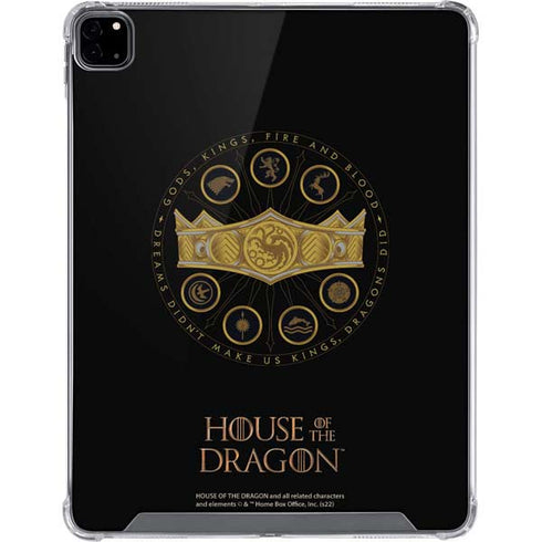 HBO House of the Dragon Crown and Sigils iPad Pro 12.9in (2020) Clear Case