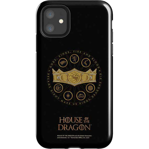 HBO House of the Dragon Crown and Sigils iPhone 11 Impact Case