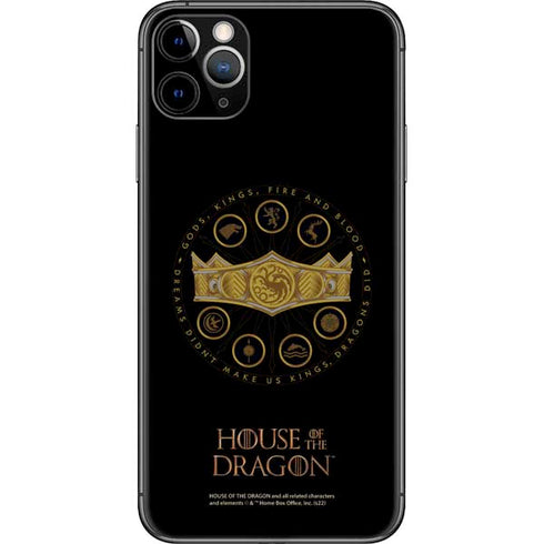 HBO House of the Dragon Crown and Sigils iPhone 11 Pro Max Skin