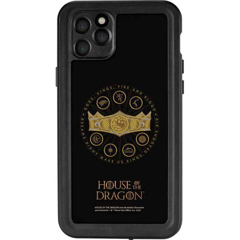 HBO House of the Dragon Crown and Sigils iPhone 11 Pro Max Waterproof Case