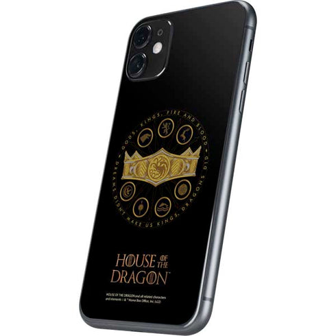 HBO House of the Dragon Crown and Sigils iPhone 11 Skin