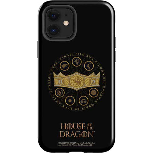 HBO House of the Dragon Crown and Sigils iPhone 12 Impact Case