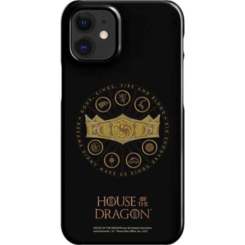 HBO House of the Dragon Crown and Sigils iPhone 12 Mini Lite Case
