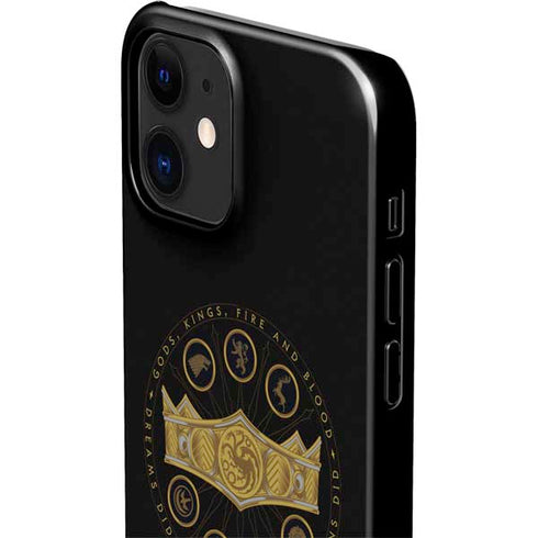 HBO House of the Dragon Crown and Sigils iPhone 12 Mini Lite Case