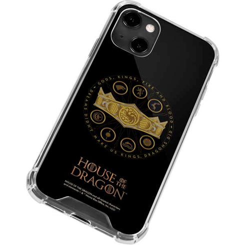 HBO House of the Dragon Crown and Sigils iPhone 14 Clear Case