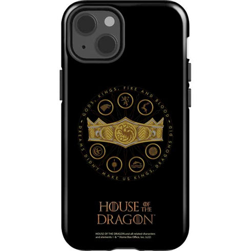 HBO House of the Dragon Crown and Sigils iPhone 15 Impact Case