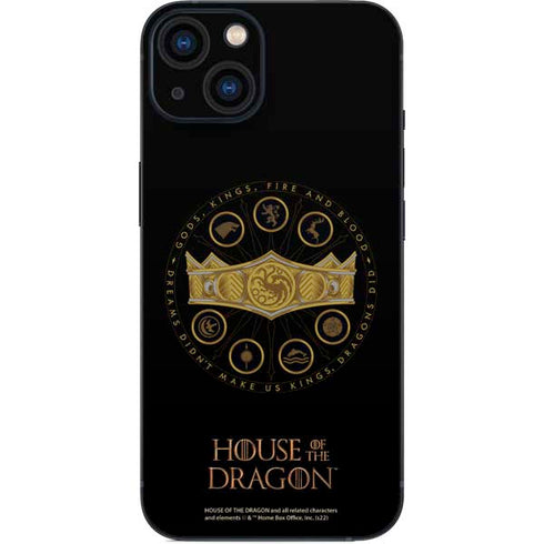 HBO House of the Dragon Crown and Sigils iPhone 14 Plus Skin