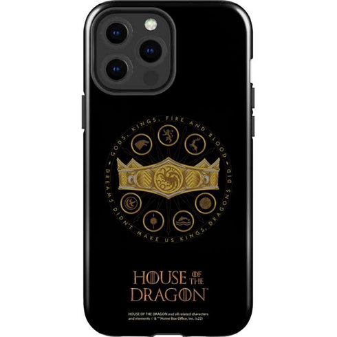 HBO House of the Dragon Crown and Sigils iPhone 15 Pro Max Impact Case