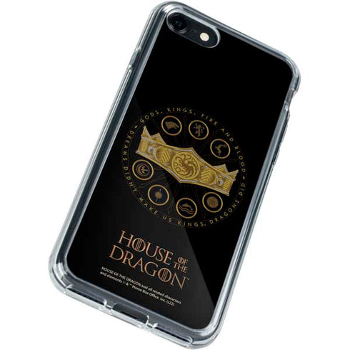 HBO House of the Dragon Crown and Sigils iPhone SE (2nd & 3rd Gen) Clear Case