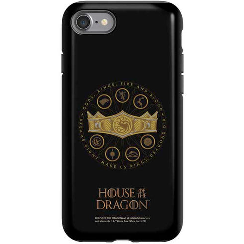 HBO House of the Dragon Crown and Sigils iPhone SE (2nd & 3rd Gen) Pro Case