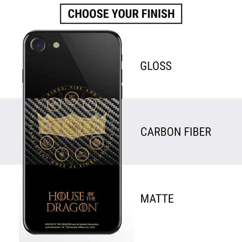 HBO House of the Dragon Crown and Sigils iPhone SE (2nd & 3rd Gen) Skin