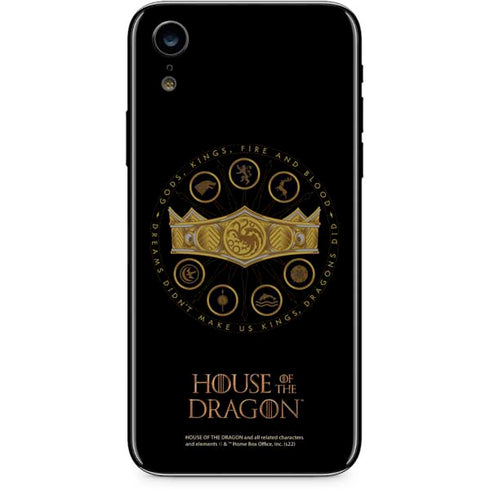 HBO House of the Dragon Crown and Sigils iPhone XR Skin