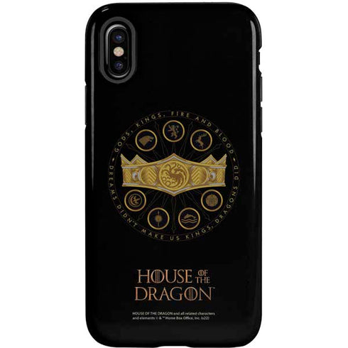 HBO House of the Dragon Crown and Sigils iPhone XS Pro Case