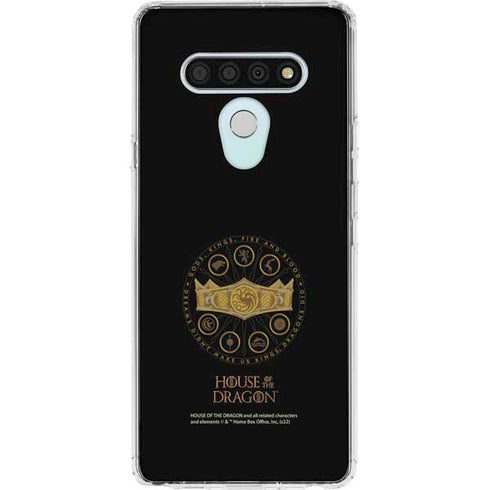 HBO House of the Dragon Crown and Sigils LG Stylo 6 Clear Case