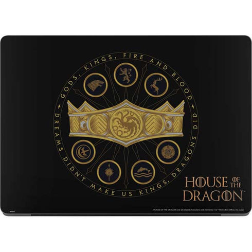 HBO House of the Dragon Crown and Sigils MacBook Pro 14in (2021-24) Skin