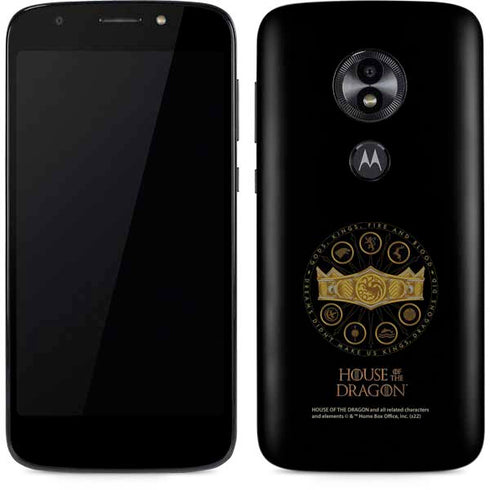 HBO House of the Dragon Crown and Sigils Moto E5 Play Skin