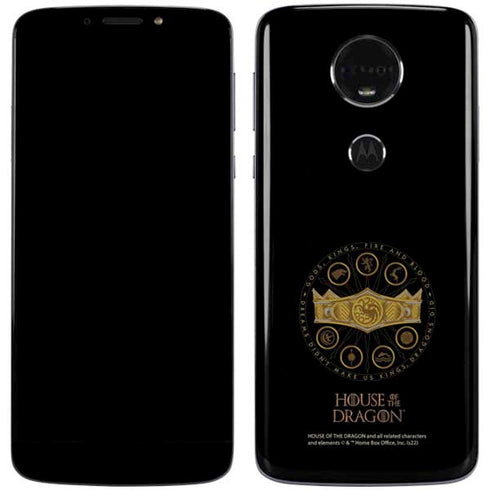 HBO House of the Dragon Crown and Sigils Moto E5 Plus Skin