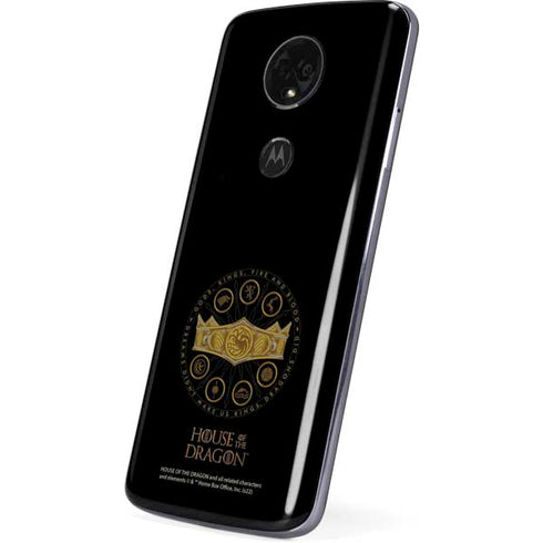 HBO House of the Dragon Crown and Sigils Moto E5 Plus Skin