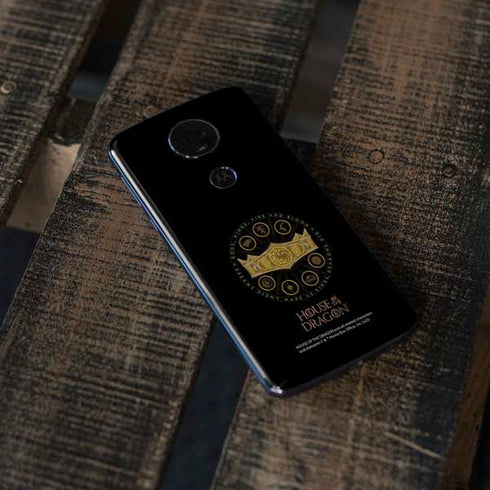 HBO House of the Dragon Crown and Sigils Moto E5 Plus Skin
