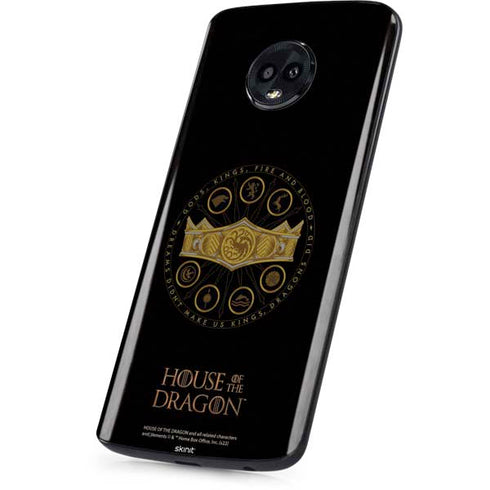 HBO House of the Dragon Crown and Sigils Moto G6 Skin