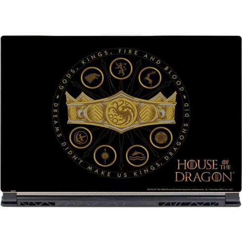 HBO House of the Dragon Crown and Sigils MSI GS65 Stealth Laptop Skin